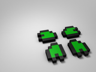 Black green squares group with - the same direction free wallpaper