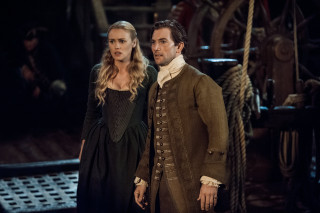 Man woman period clothing ship - a ship free wallpaper