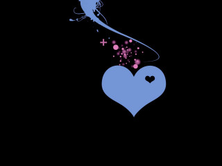 Heart shaped fairies side top - top of its free wallpaper