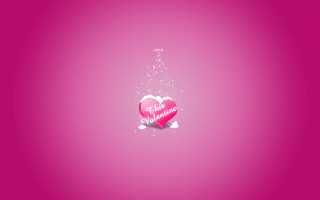 Pink heart message background star - a pink heart free wallpaper