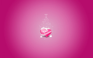 Pink heart message background star 2 - a pink heart free wallpaper