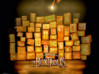Boxtrolls pile of boxes stage - a spotlight free wallpaper