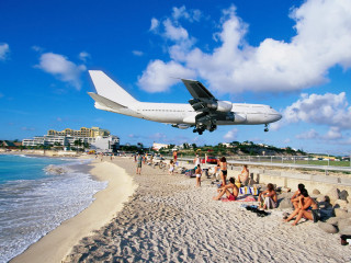Plane beach people water matte - david lachapelle free wallpaper
