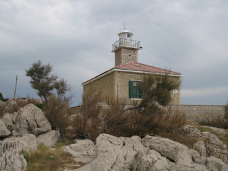 Small building light tower rocks 4 - panoramic free wallpaper
