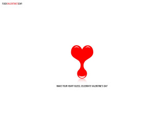 Red heart quote object image - single body free wallpaper