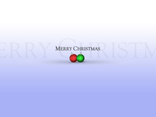 Merry christmas message blue background 4 - ball free wallpaper