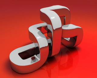 Red white 3d computer font - carlos trillo name free wallpaper