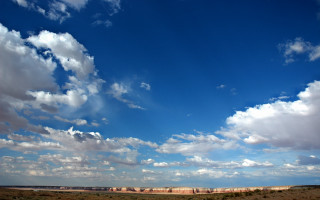 Large open field cloudy sky 5 - free sky wallpaper
