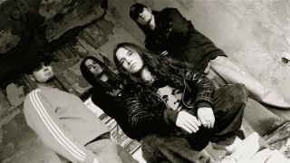 Group people sitting floor brick - a floor next free wallpaper