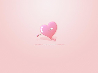 Pink heart arrow background pink - a pink heart free wallpaper