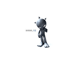 Small black figure horns bow 3 - artgem free wallpaper for desktop