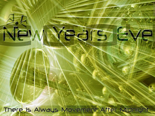 Green black new years eve - a clock in the background free wallpaper for desktop