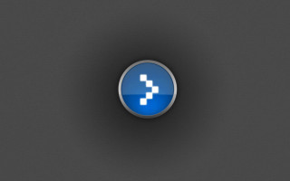 Blue button pixelated cross dark 3 - purism free wallpaper for desktop