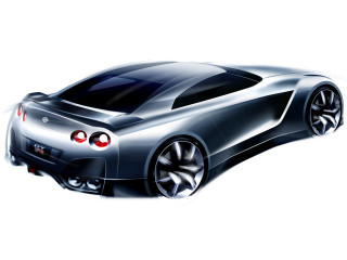 Silver sports car shadow white 2 - a drawing free wallpaper