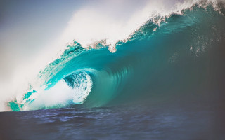 Large wave breaking person ocean - the ocean water free wallpaper