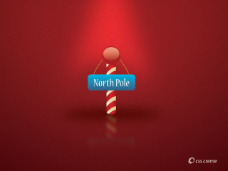Red background blue northpole sign - north free wallpaper