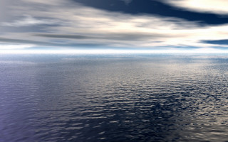 Large body water sky clouds 2 - white cloud free wallpaper for desktop