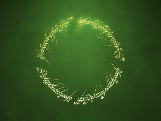 Green background gold circle writing - a gold circle free wallpaper