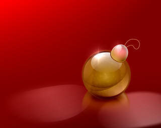 Shiny gold object red background 4 - smooth free wallpaper