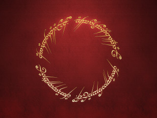 Golden circle writing red background - a gold circle free wallpaper