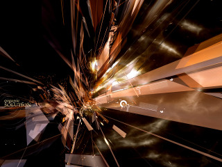 Large abstract picture lights center 2 - deconstructivism free wallpaper