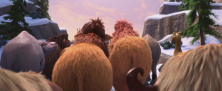 Animated animals snowy area trees - a snowy area free wallpaper