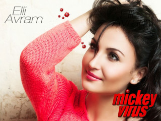 Woman red sweater arm up - a red sweater free wallpaper