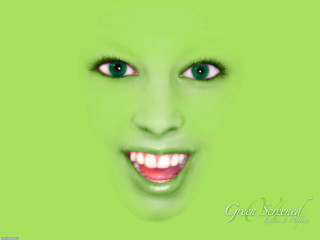 Green woman creepy smile green - creepy free wallpaper