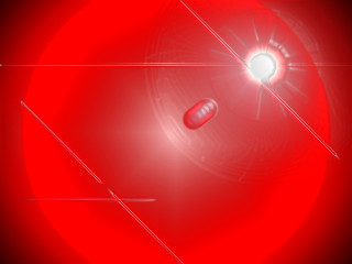 Red object white light black 2 - c4d free wallpaper