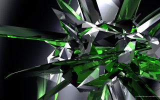 Colorful abstract green object black - a green object free wallpaper