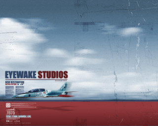 Plane blue sky clouds banner - a red banner free wallpaper