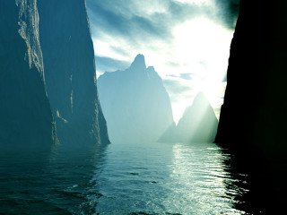 Lake mountain boat water sky - the water near free wallpaper