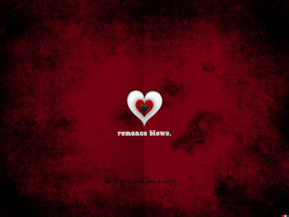 Red background heart roman love - romantic free wallpaper