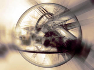 Blurry bicycle wheel rider background - a bike in the background free wallpaper
