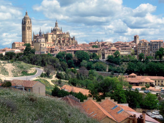 City cathedral hill trees road - el greco free wallpaper