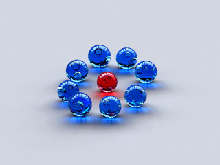 Blue red balls red ball 4 - ball free wallpaper