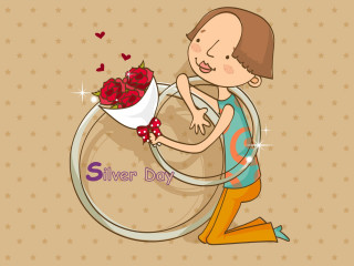 Woman bouquet roses silver ring - a star background free wallpaper