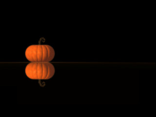 Pumpkin table mirror dark room 2 - a pumpkin free wallpaper for desktop