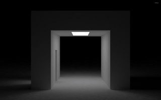 Dark room light door entrance - bruce nauman free wallpaper