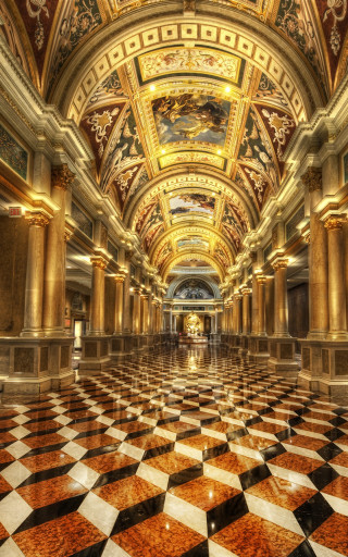 Large building checkered floor painted - a large building free wallpaper for mobile
