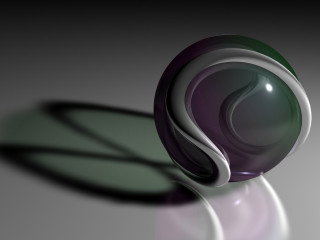 Purple green object shadow gray 3 - object free wallpaper