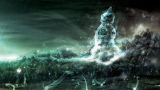 Cat hill sky clouds digital - cyril rolando free wallpaper