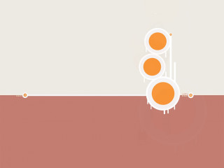 Traffic light orange dots white 2 - a red stripe free wallpaper