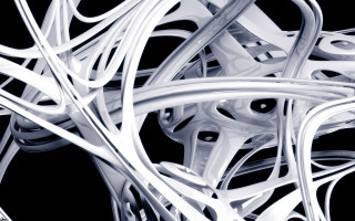 Black white wires pile ambient 3 - wire free wallpaper