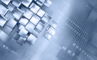 Blue abstract background squares pattern 3 - square free wallpaper for desktop