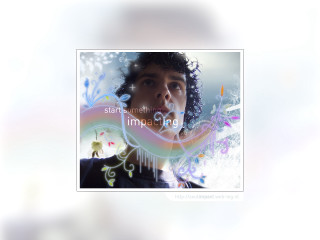 Man colorful swirl white frame - a white frame free wallpaper