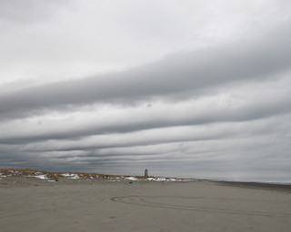 Kite beach cloudy sky lighthouse - a kite free wallpaper