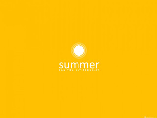 Yellow background summer white letters 2 - free summer wallpaper