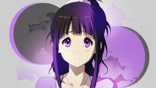 Purple girl rayonism kyoto animation - a purple circle free wallpaper