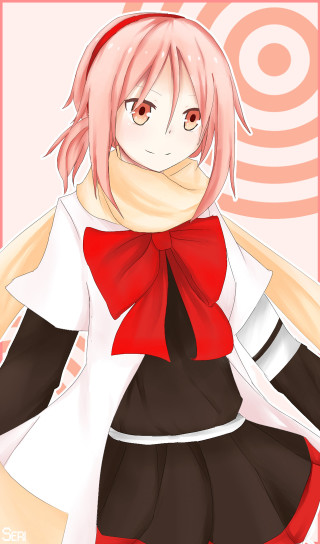 Pink haired girl yandere school - a spiral design free wallpaper